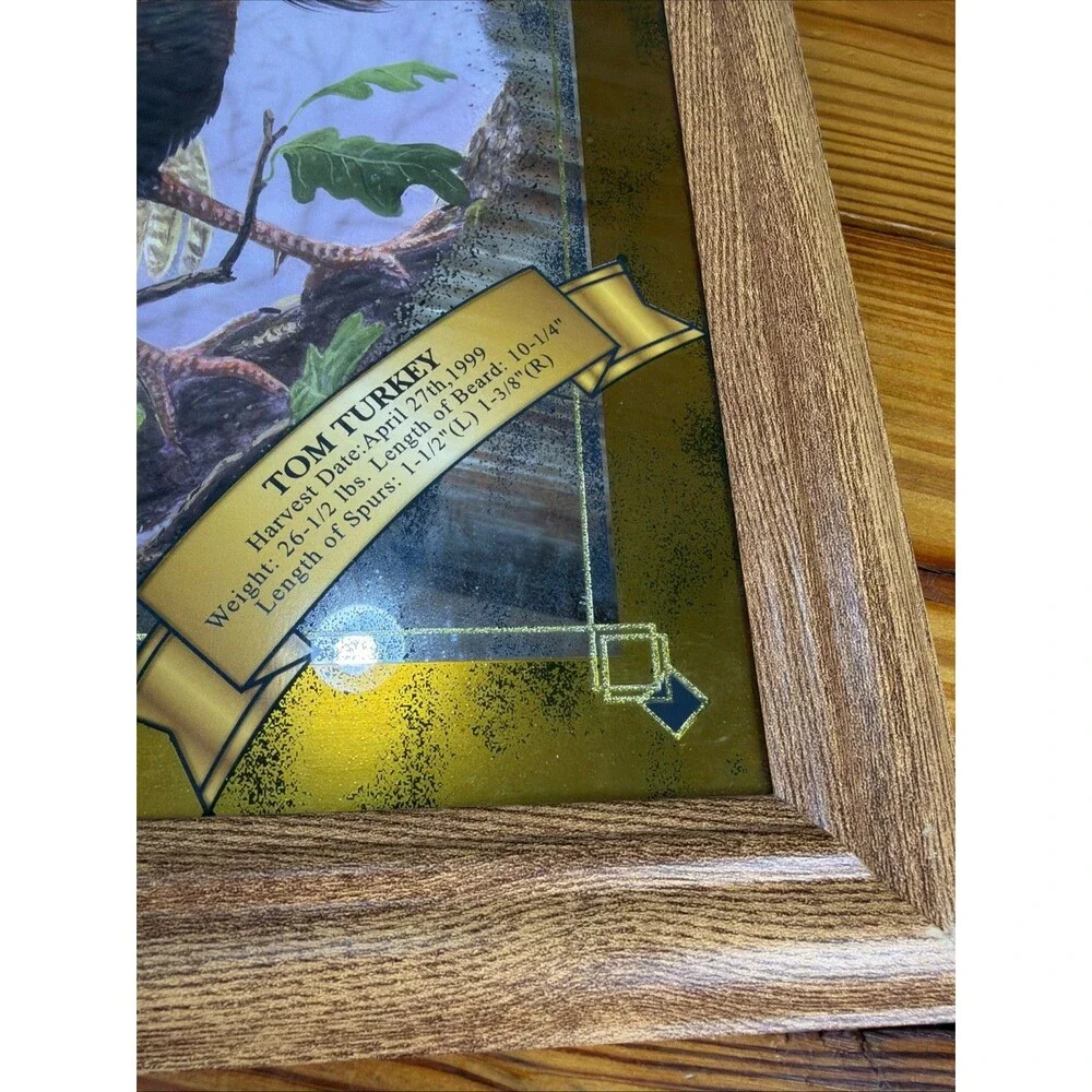 RARE MILLER HIGH LIFE MIRROR SIGN TOM TURKEY BY JOE BUCHER (346) LOW NUMBER 1999